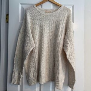 nuuds Cream Cable Knit Sweater